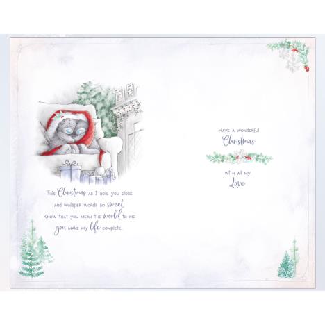 One I love Keepsake Heart Luxury Me to You Bear Christmas Card Extra Image 1